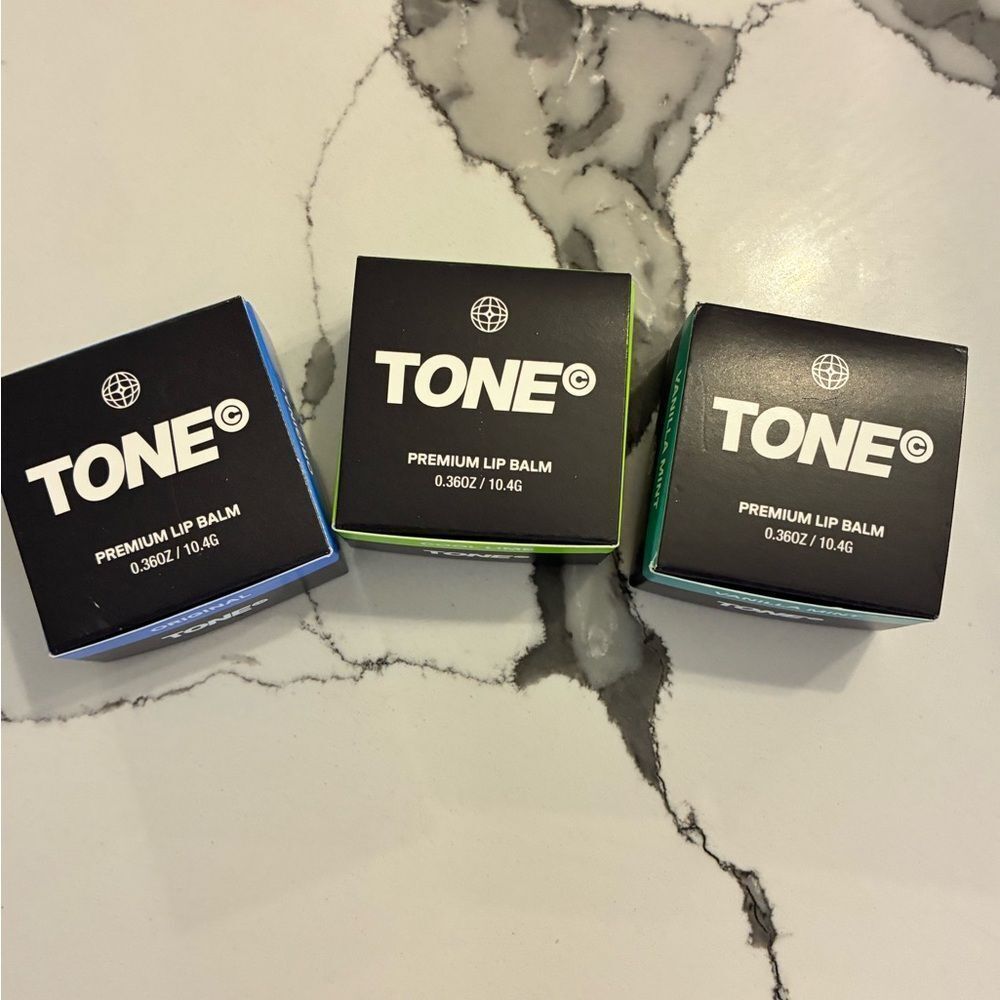 Premium Lip Balm Trio - Blue, Green, Yellow